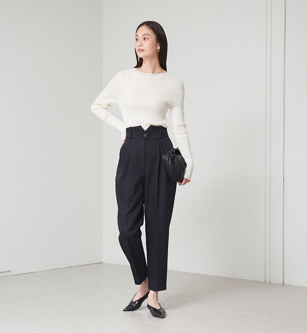 qualite「ダブルタックテーパードパンツ」|その他|