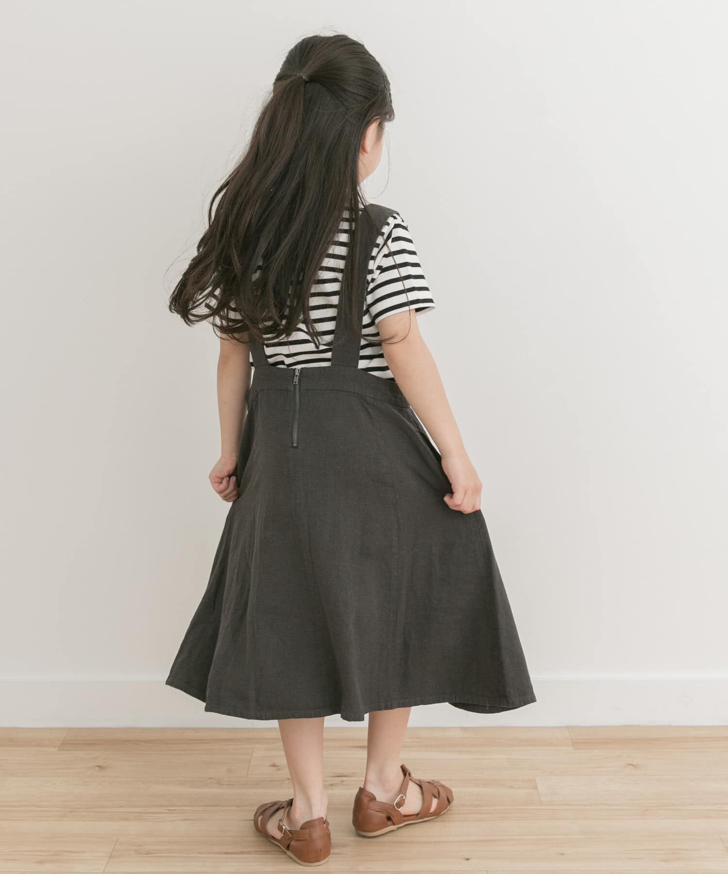 URBAN RESEARCH DOORS「『親子リンク』リネンレーヨンジャンパースカート(KIDS)」|ワンピース|
