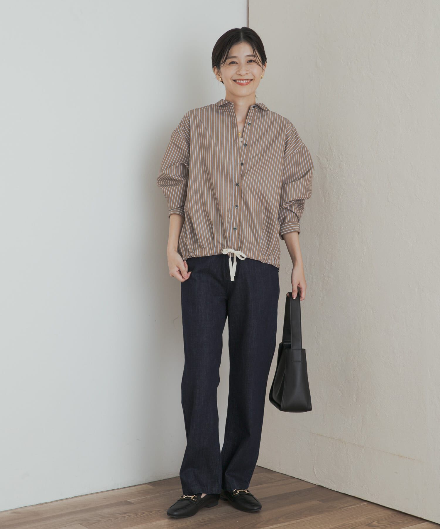URBAN RESEARCH DOORS「ストライプドロストシャツ」|シャツ・ブラウス|