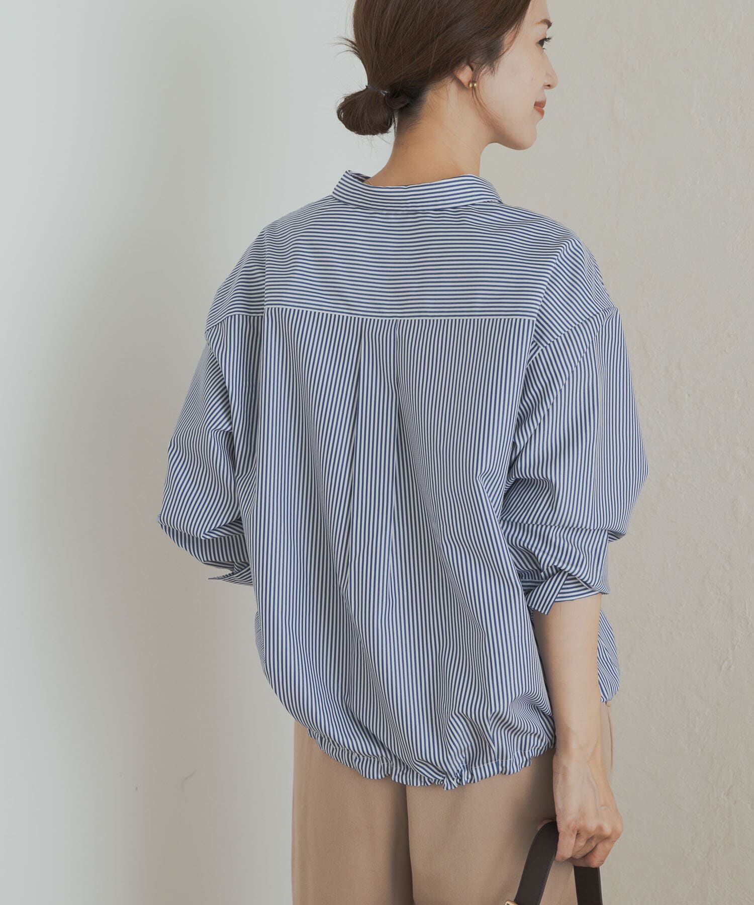 URBAN RESEARCH DOORS「ストライプドロストシャツ」|シャツ・ブラウス|