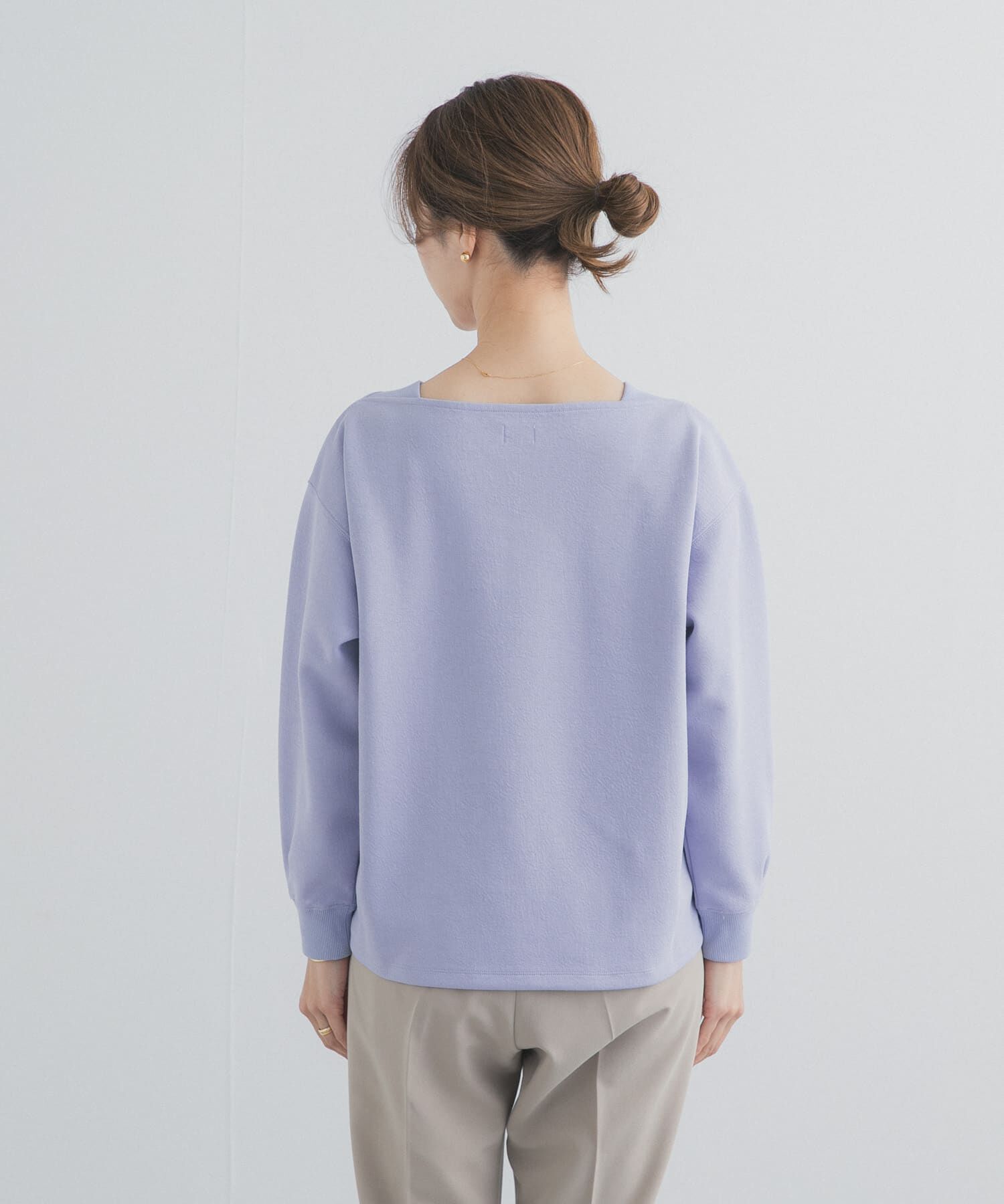URBAN RESEARCH DOORS「強撚ダンボールボートネックプルオーバー」|Tシャツ・カットソー|