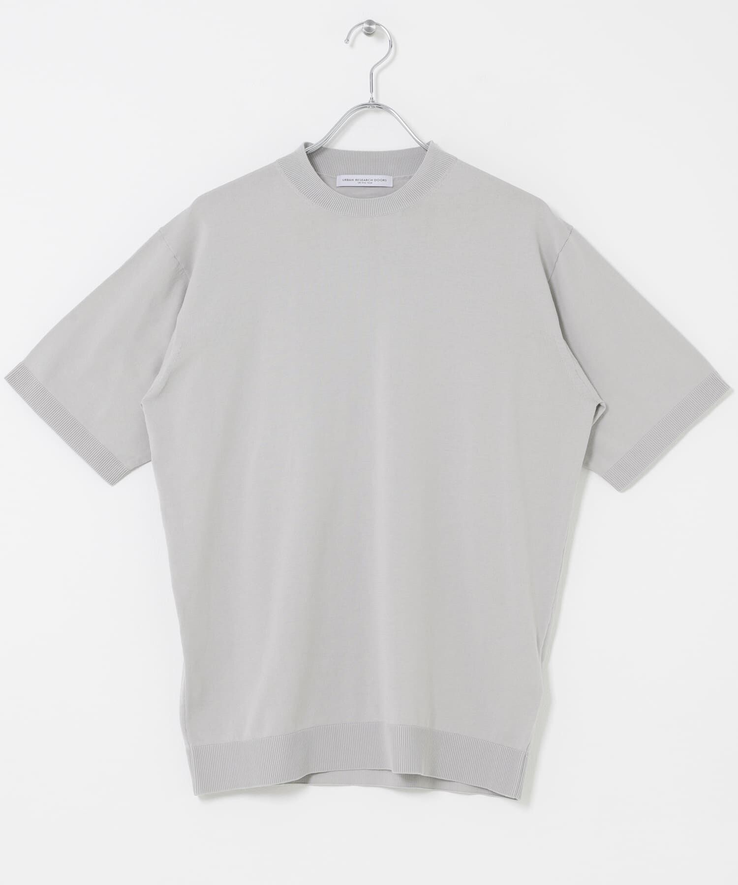URBAN RESEARCH DOORS「LIFE STYLE TAILOR　ハイゲージクルーネック半袖ニット」|シャツ・ブラウス|