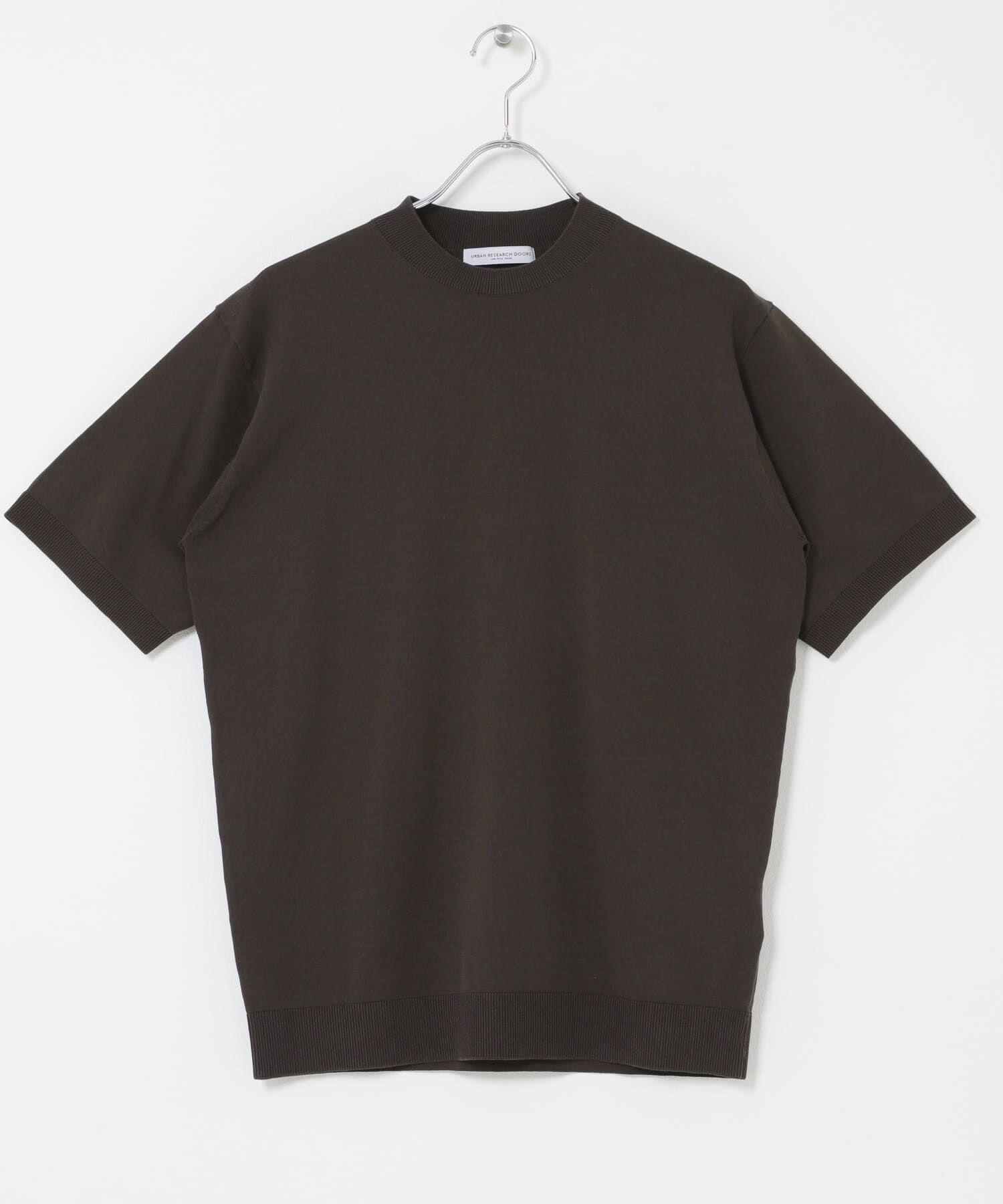URBAN RESEARCH DOORS「LIFE STYLE TAILOR　ハイゲージクルーネック半袖ニット」|シャツ・ブラウス|