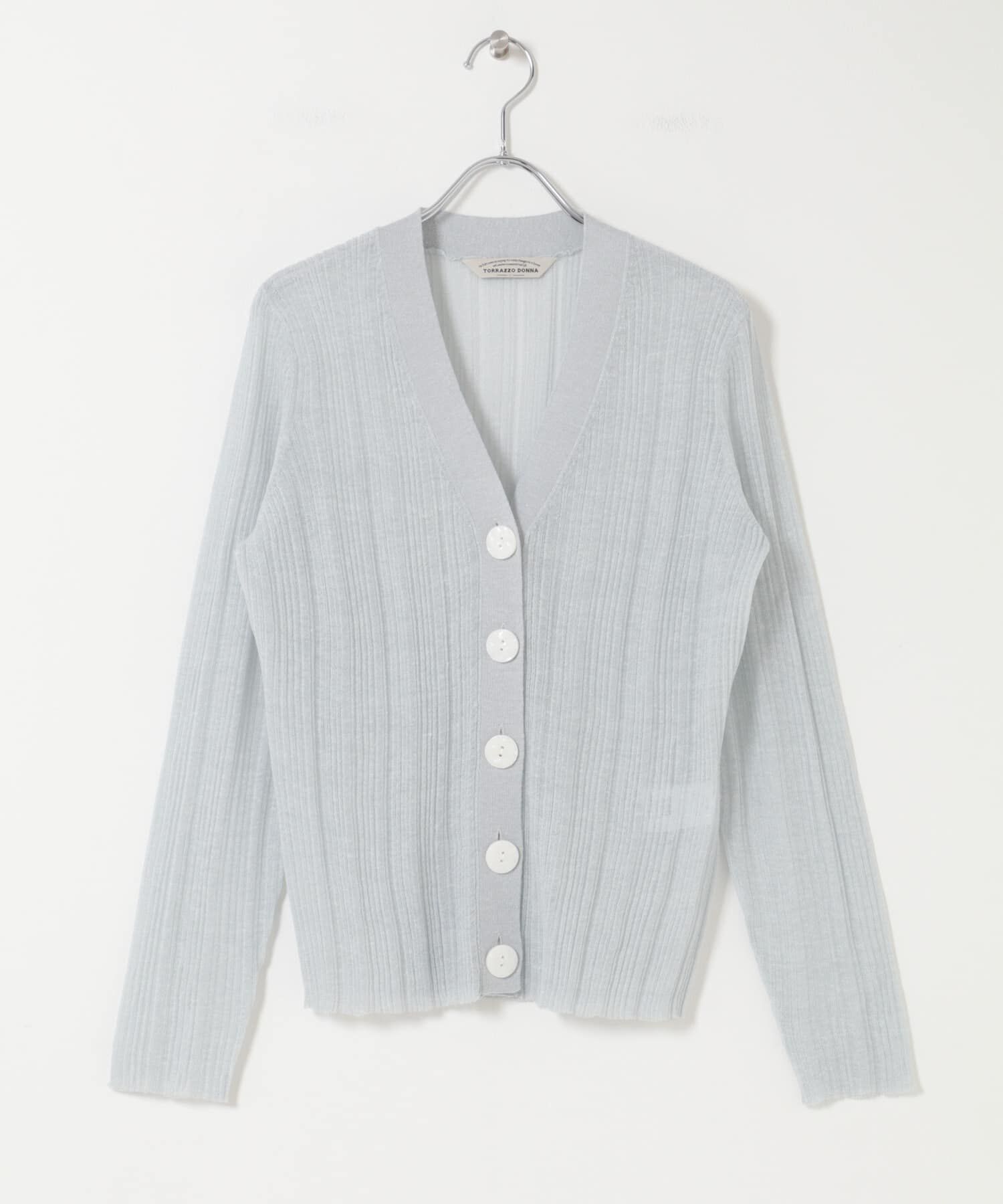 URBAN RESEARCH ROSSO「Torrazzo Donna　COOL TOUCH V-NECK KNIT」|カーディガン|