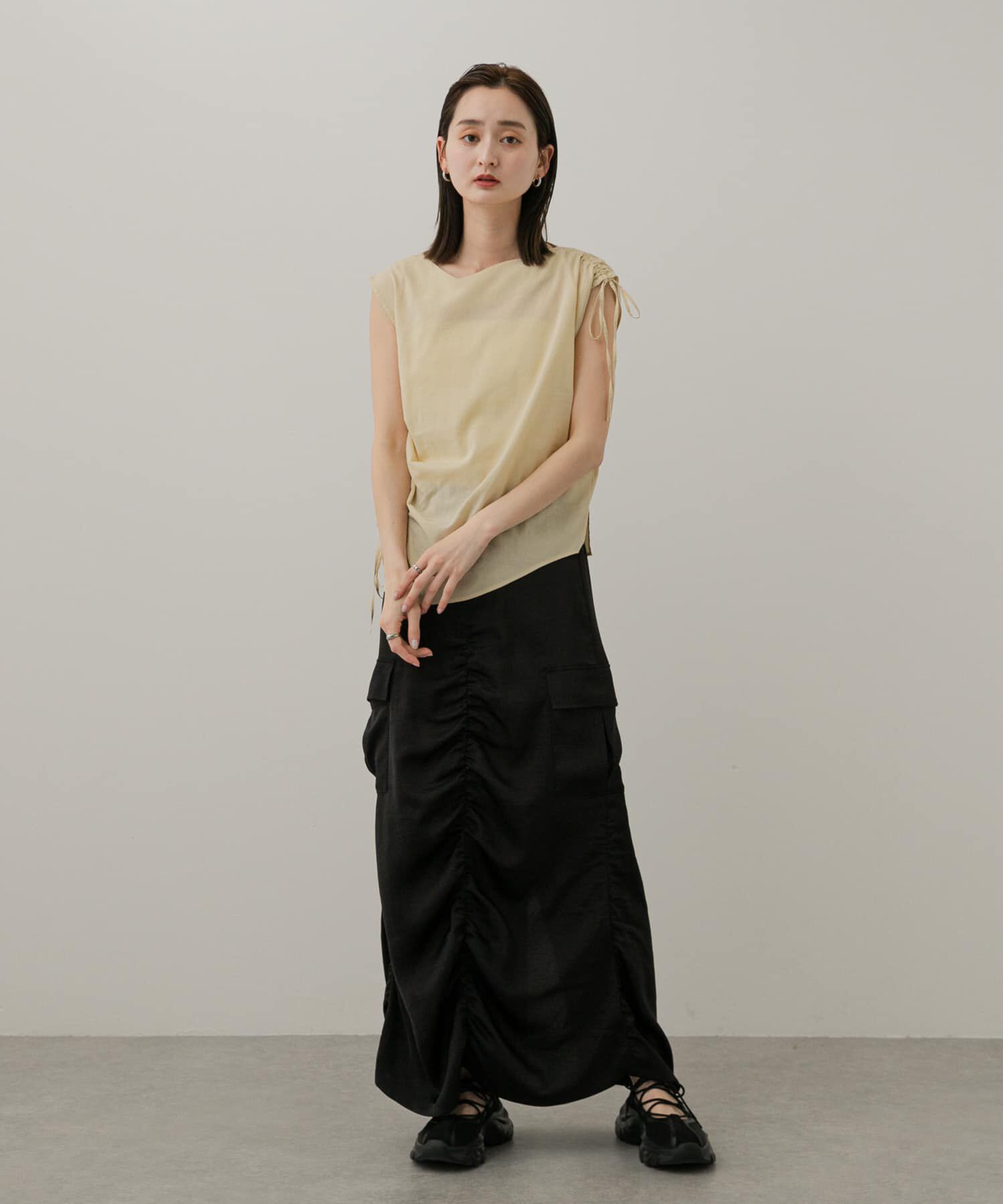 SENSE OF PLACE by URBAN RESEARCH「アシンメトリーシャーリングトップ」|シャツ・ブラウス|