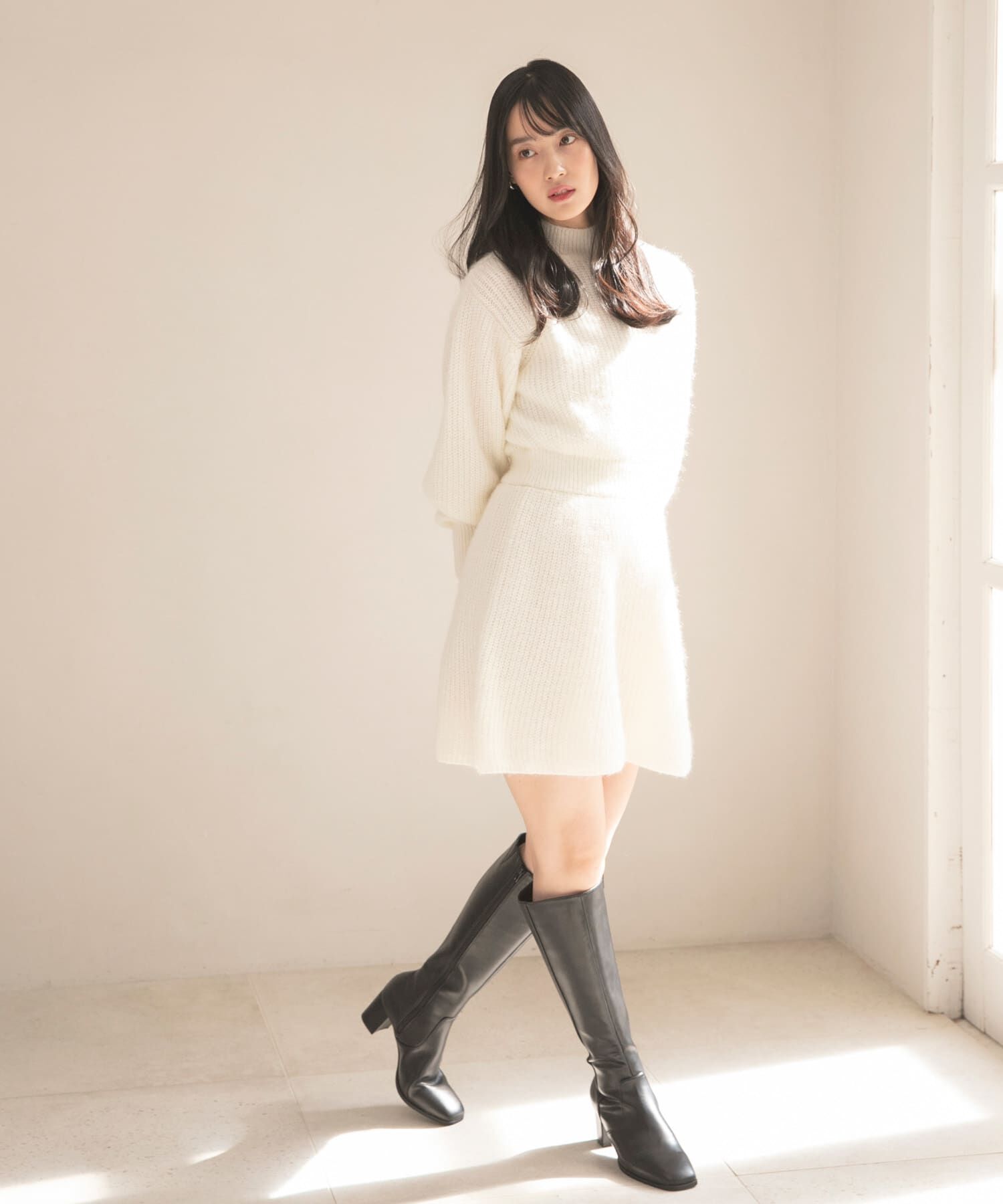 SENSE OF PLACE by URBAN RESEARCH「ウエストマークニットワンピース」|ワンピース|