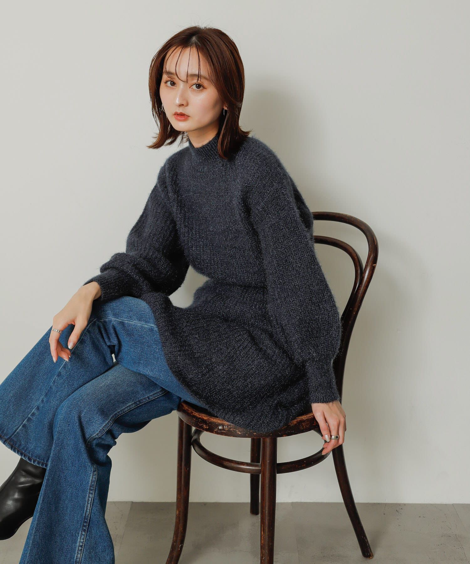 SENSE OF PLACE by URBAN RESEARCH「ウエストマークニットワンピース」|ワンピース|