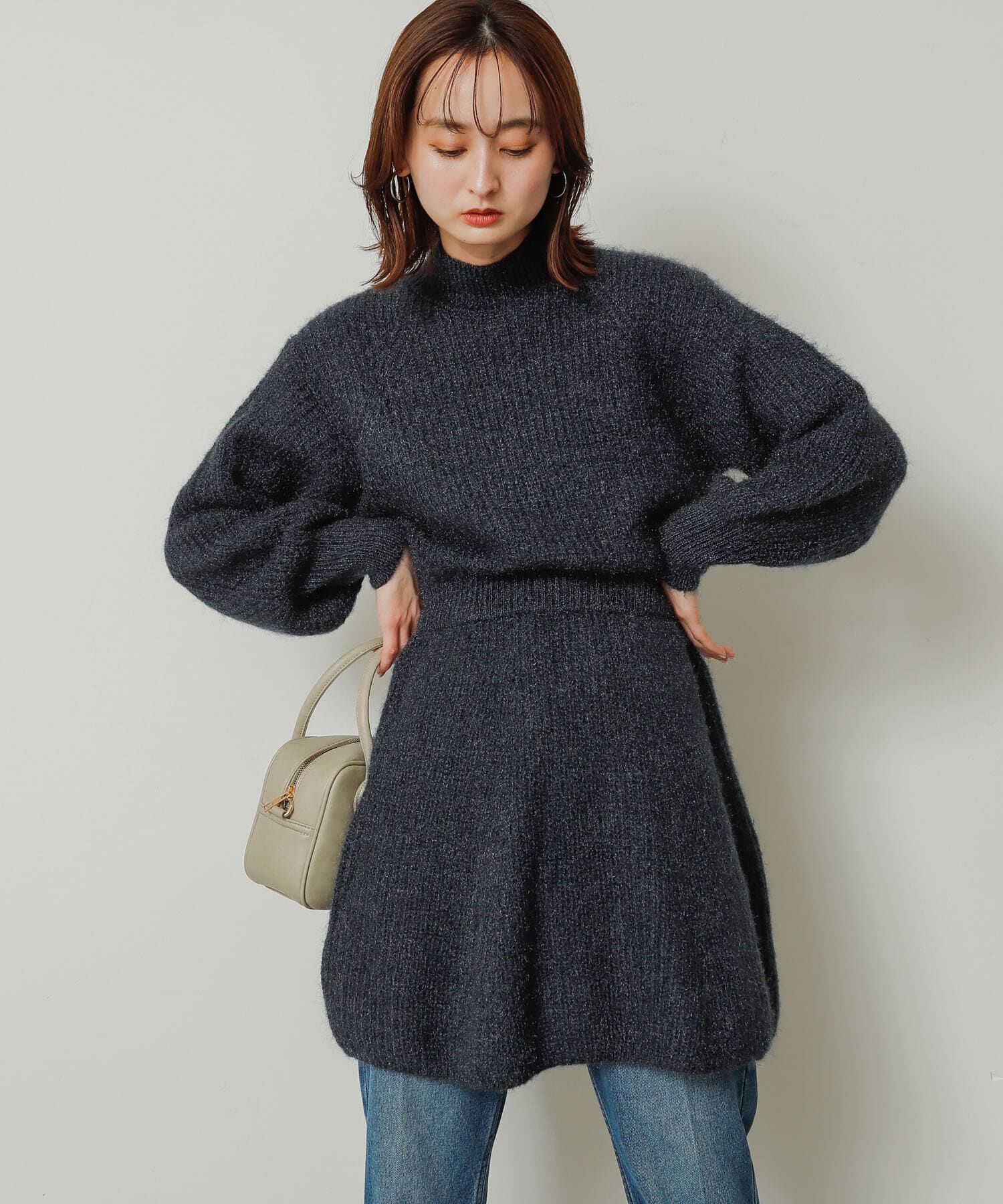 SENSE OF PLACE by URBAN RESEARCH「ウエストマークニットワンピース」|ワンピース|