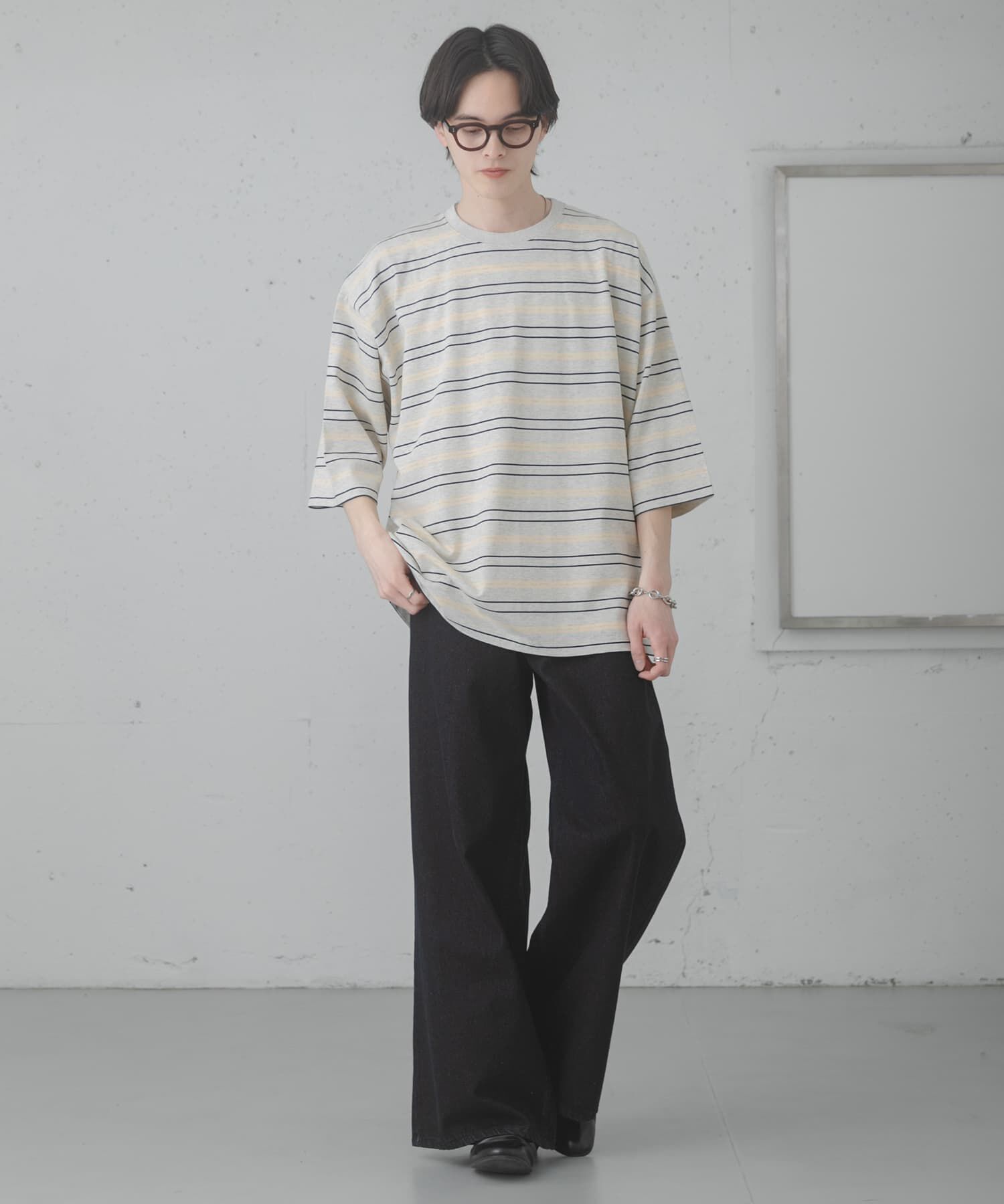 SENSE OF PLACE by URBAN RESEARCH「ボーダーエクストラルーズTシャツ」|Tシャツ・カットソー|