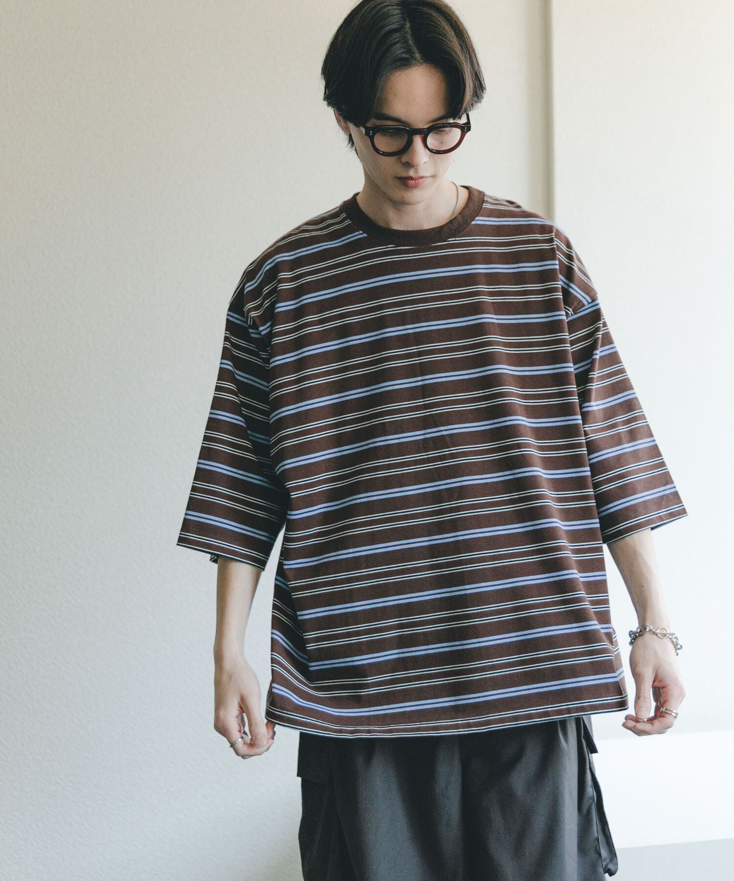 SENSE OF PLACE by URBAN RESEARCH「ボーダーエクストラルーズTシャツ」|Tシャツ・カットソー|