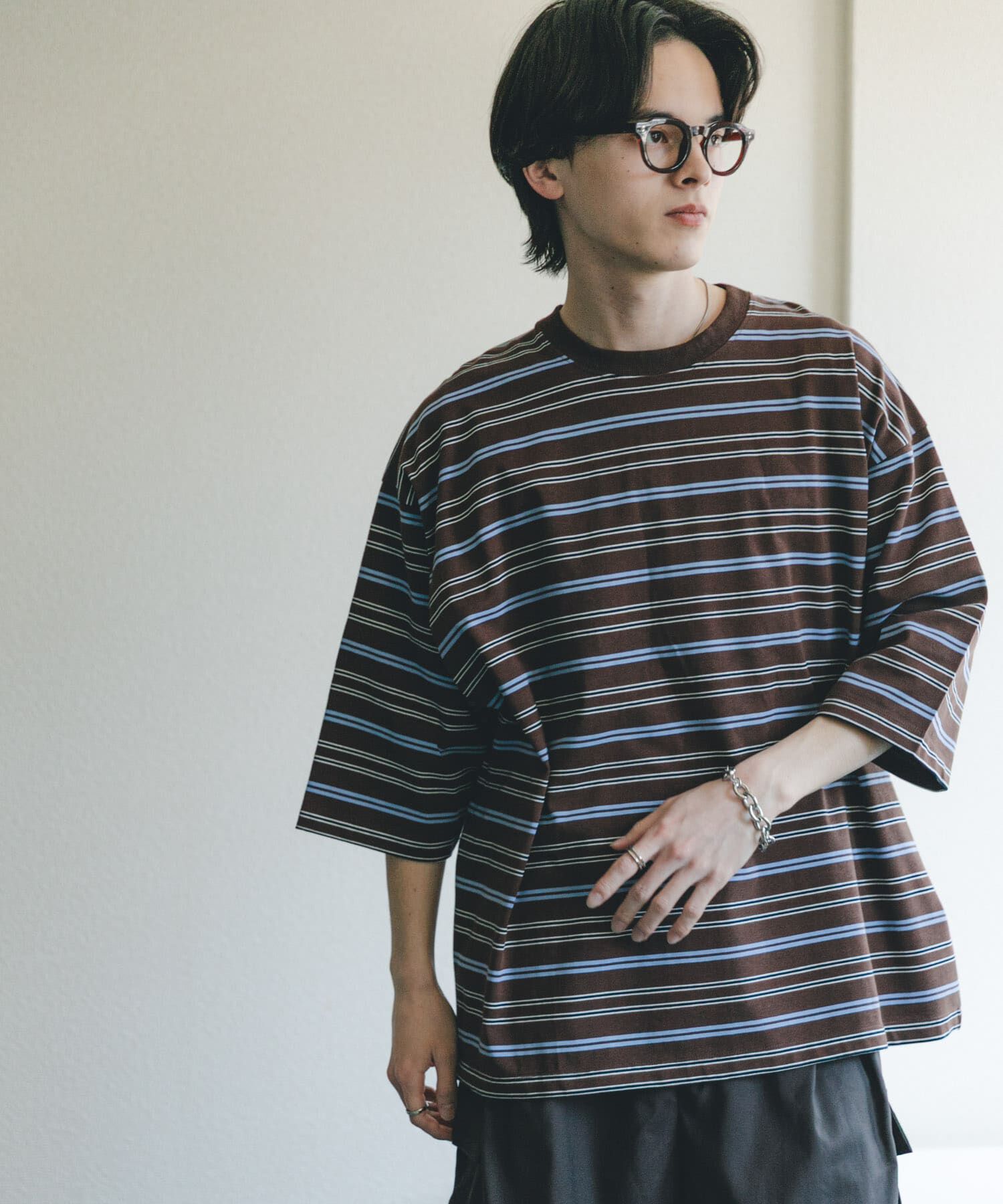 SENSE OF PLACE by URBAN RESEARCH「ボーダーエクストラルーズTシャツ」|Tシャツ・カットソー|