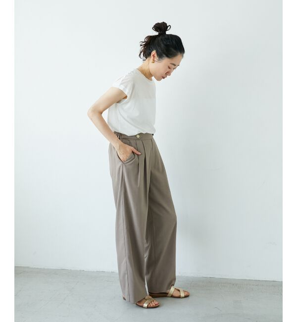  「ウエストデザイン2タックパンツ」|その他|