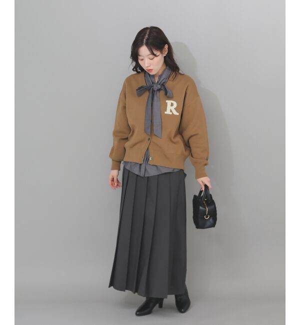  「★再入荷《手洗い可能》サガラ刺繍Vカーディガン」|カーディガン|