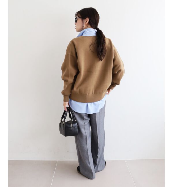  「★再入荷《手洗い可能》サガラ刺繍Vカーディガン」|カーディガン|