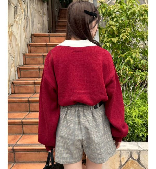  「リボン付きくまちゃんニット」|ニット・セーター|