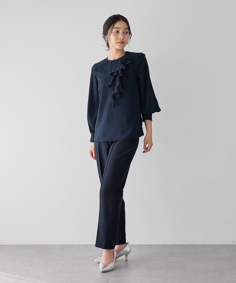 YECCA VECCA「アシメラッフルブラウス」|シャツ・ブラウス|