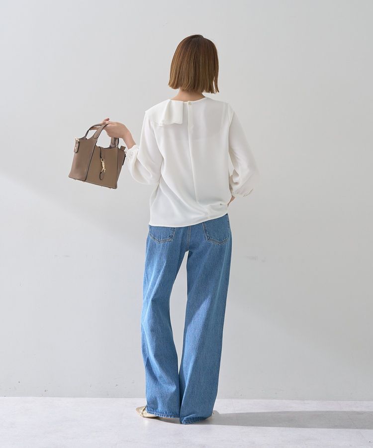 YECCA VECCA「アシメラッフルブラウス」|シャツ・ブラウス|