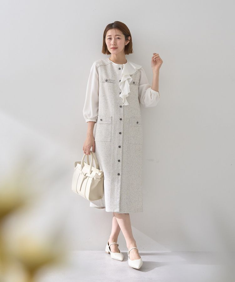 YECCA VECCA「アシメラッフルブラウス」|シャツ・ブラウス|