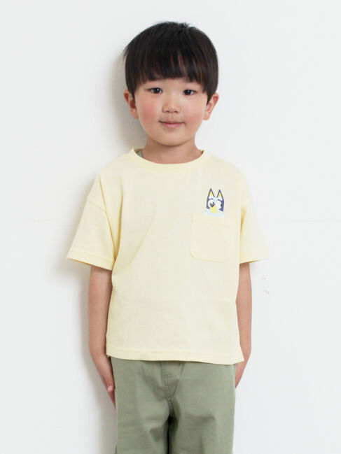 Samansa Mos2 Lagom「【ブルーイ】ポケット付きプリントTシャツ」|Tシャツ・カットソー|