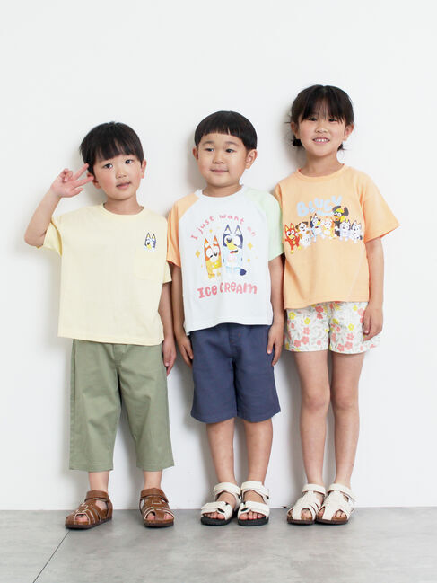 Samansa Mos2 Lagom「【ブルーイ】ポケット付きプリントTシャツ」|Tシャツ・カットソー|