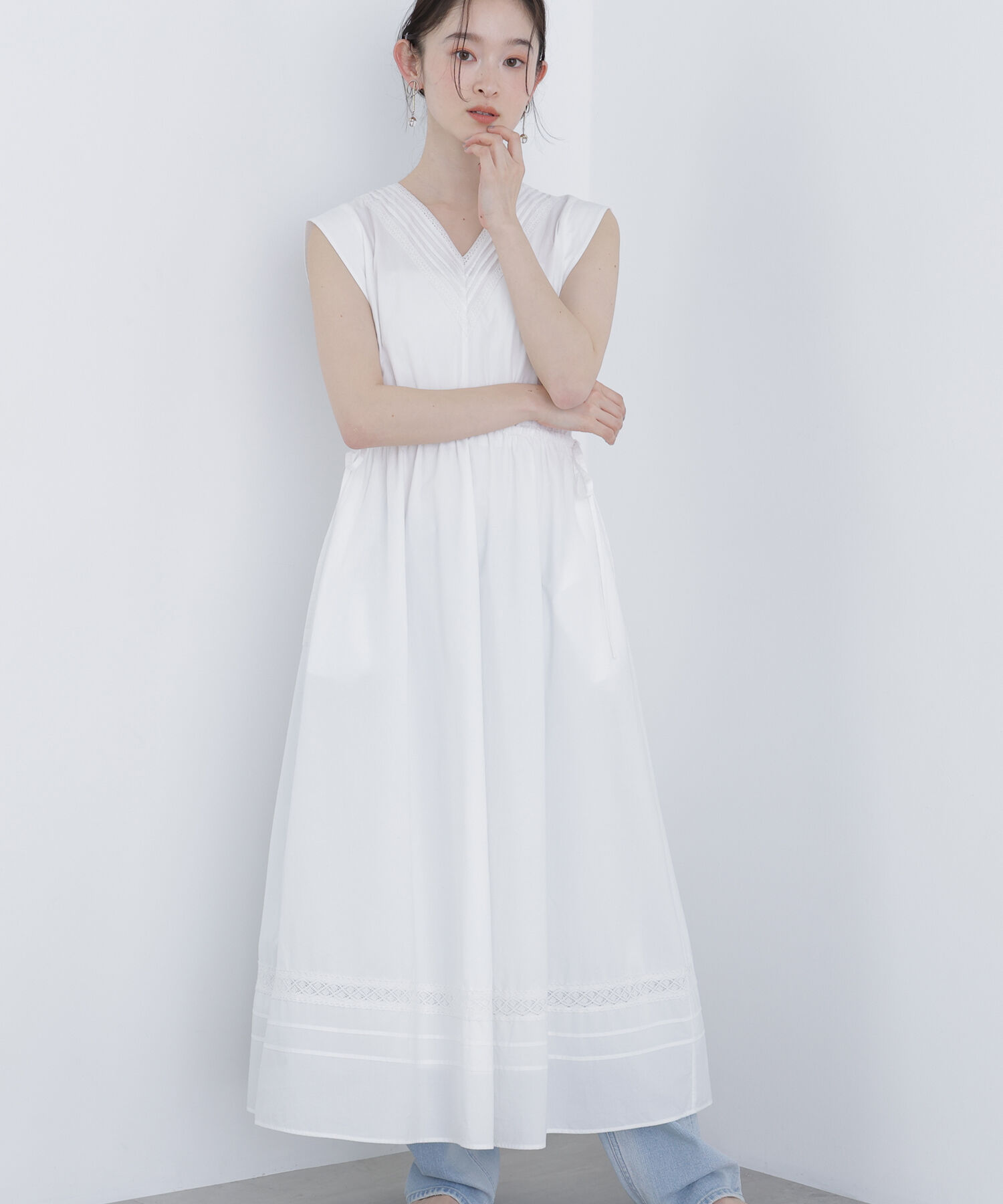  「〈N.〉ピンタックレースワンピース」|ワンピース|