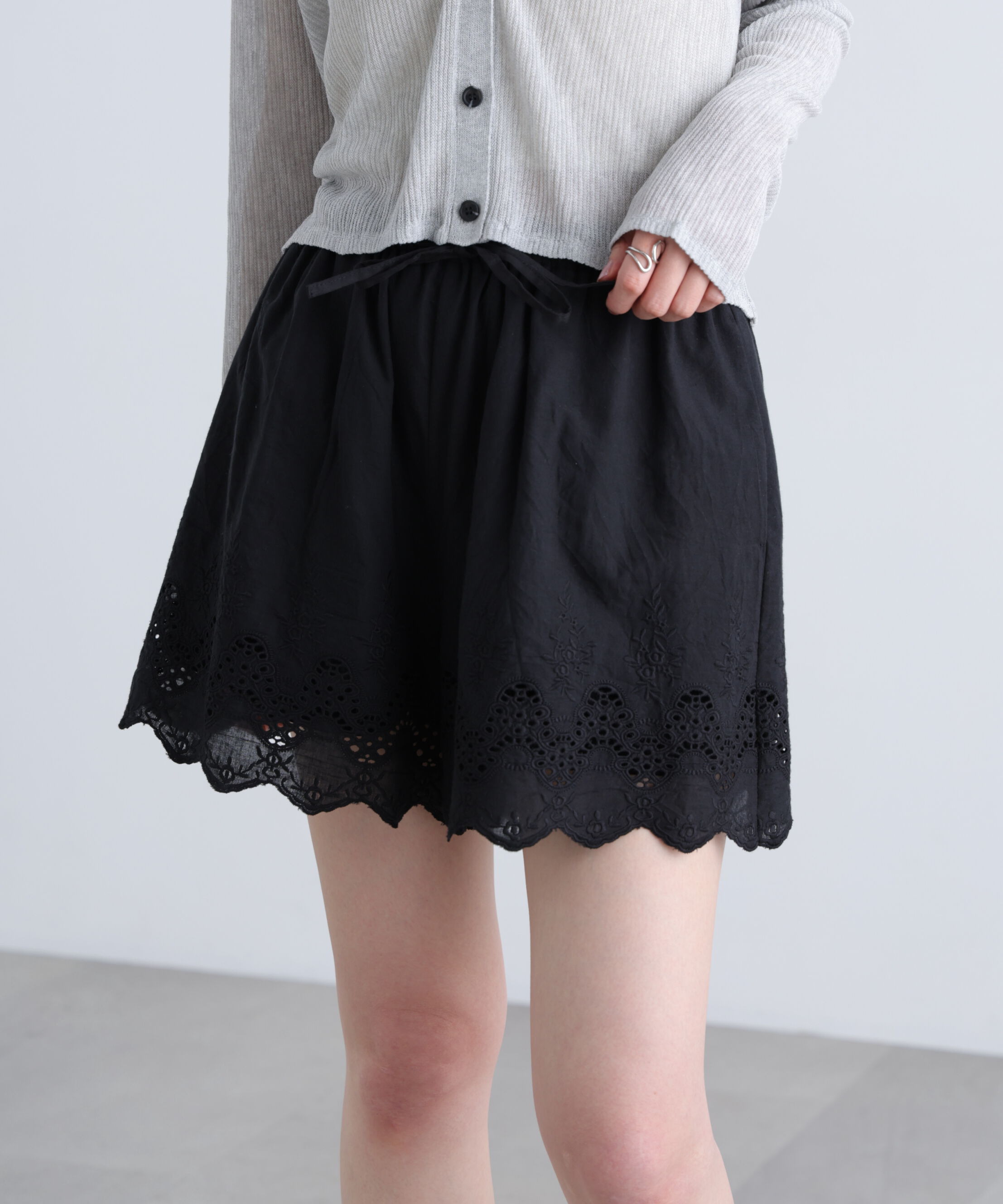  「コットンレースキュロットショートパンツ」|その他|
