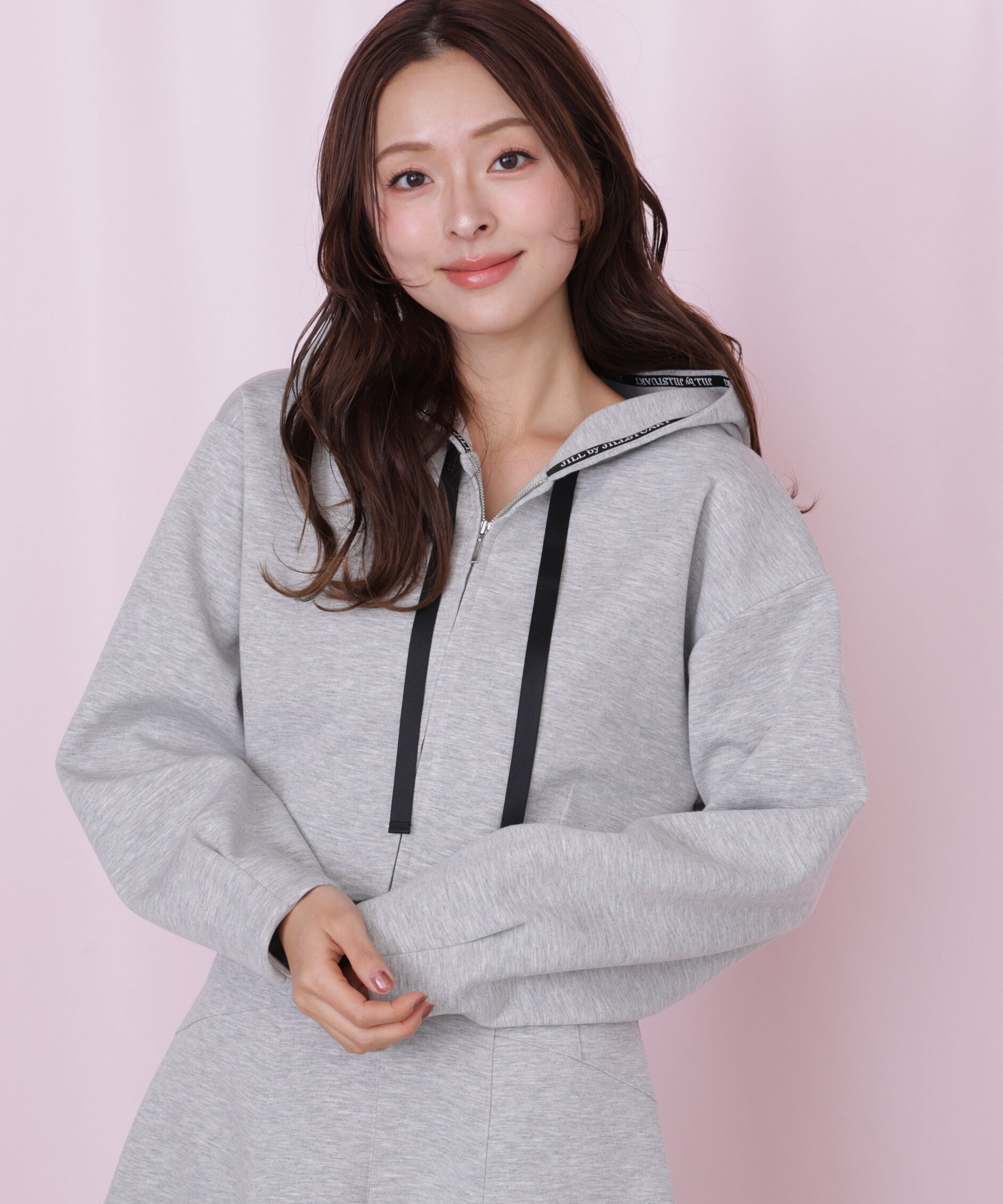  「ダイバー素材ショート丈フーディ」|Tシャツ・カットソー|
