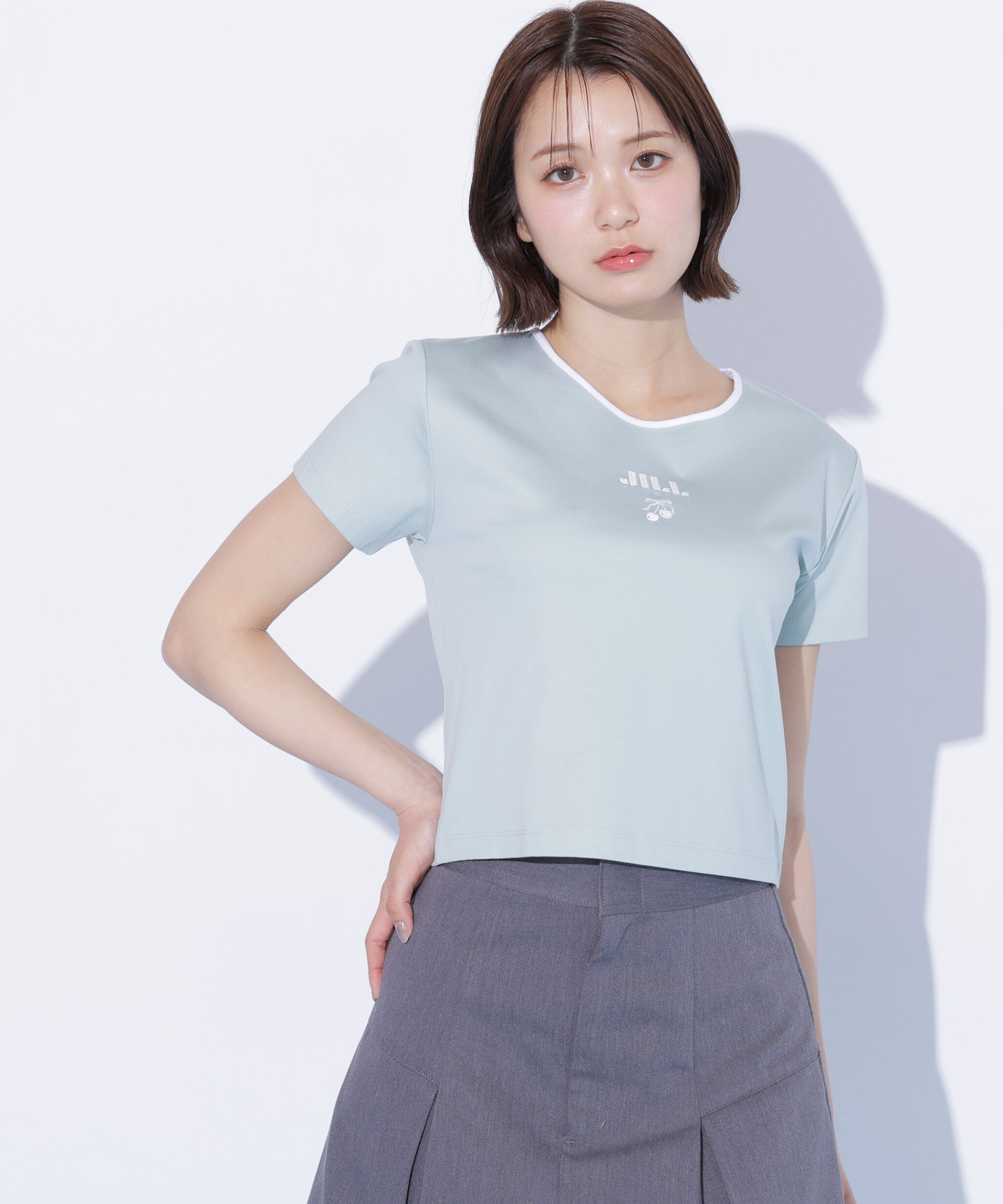  「チェリーロゴTシャツ」|Tシャツ・カットソー|ミント