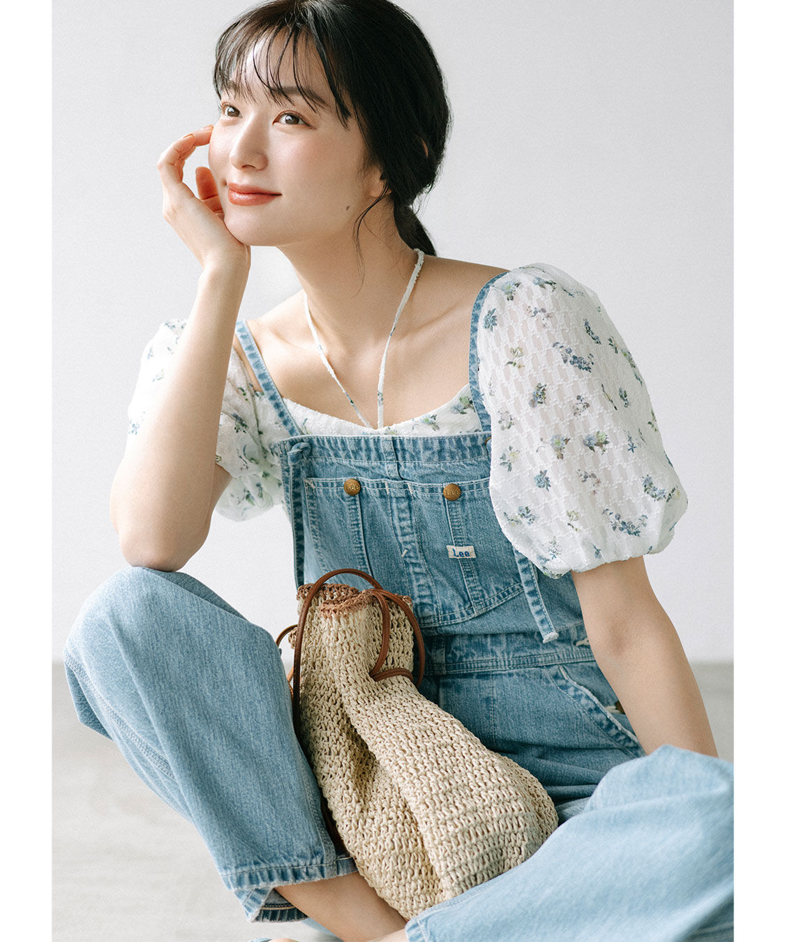 COCO DEAL「《COCO DEAL/Lee》ストレートスリムデニムサロペット」|オールインワン|