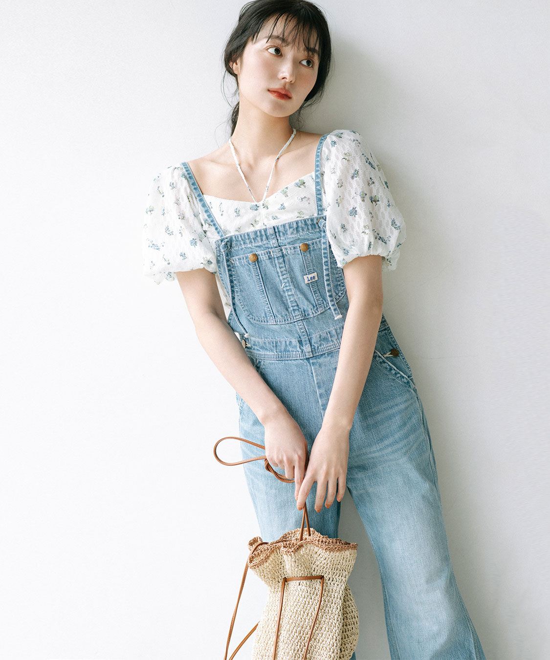 COCO DEAL「《COCO DEAL/Lee》ストレートスリムデニムサロペット」|オールインワン|