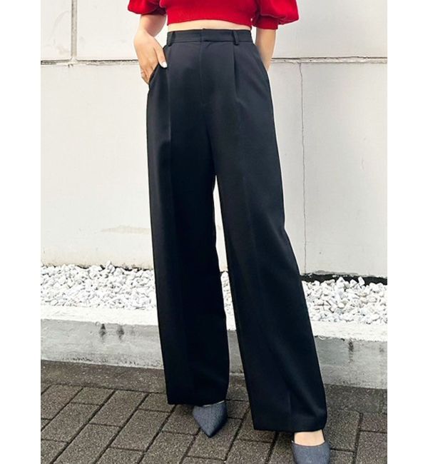MERCURYDUO「basicストレートパンツ」|その他|ブラック