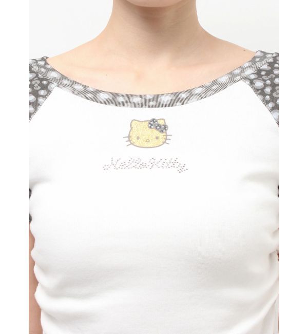 GYDA「GYDA&times;ハローキティ レオパードラグランTシャツ」|Tシャツ・カットソー|