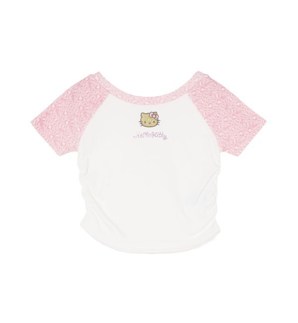 GYDA「GYDA&times;ハローキティ レオパードラグランTシャツ」|Tシャツ・カットソー|