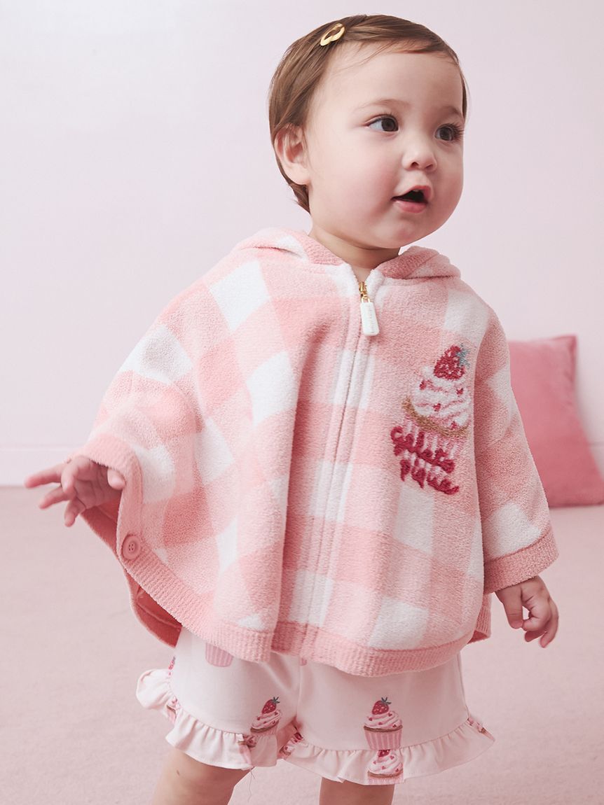 GELATO PIQUE KIDS & BABY「【BABY】エアリーモコギンガムチェック柄ポンチョ」|その他ベビーウェア|