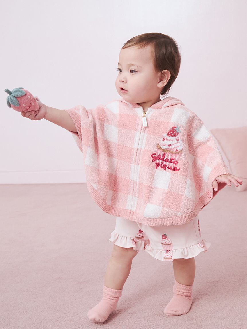 GELATO PIQUE KIDS & BABY「【BABY】エアリーモコギンガムチェック柄ポンチョ」|その他ベビーウェア|