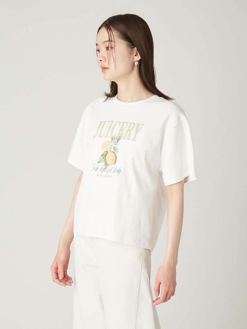 FRAY I.D「フルーツプリントTシャツ／ウォッシャブル」|Tシャツ・カットソー|
