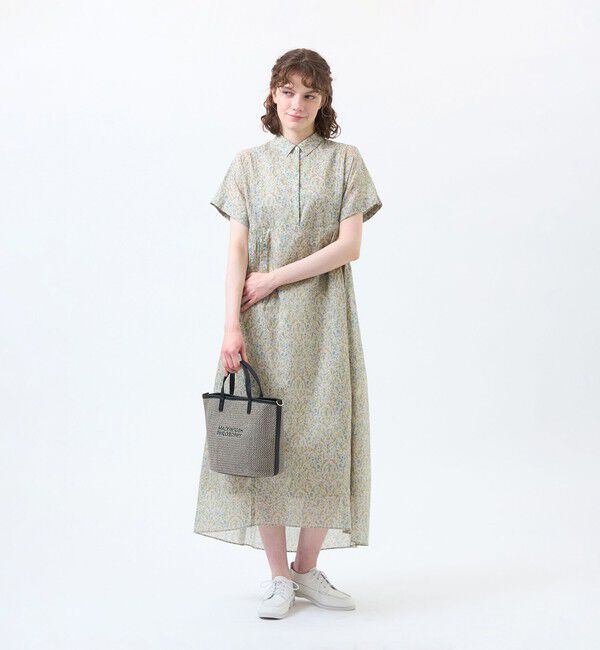 MACKINTOSH PHILOSOPHY「Snowblue Garden サイドギャザーワンピース」|ワンピース|