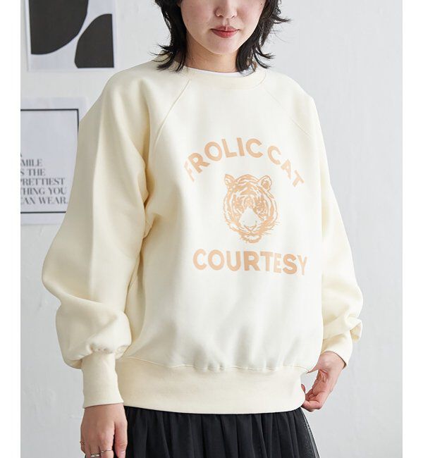 VENCE share style「トラフロッキーラグランスウェット」|スウェット・ジャージ|アイボリー