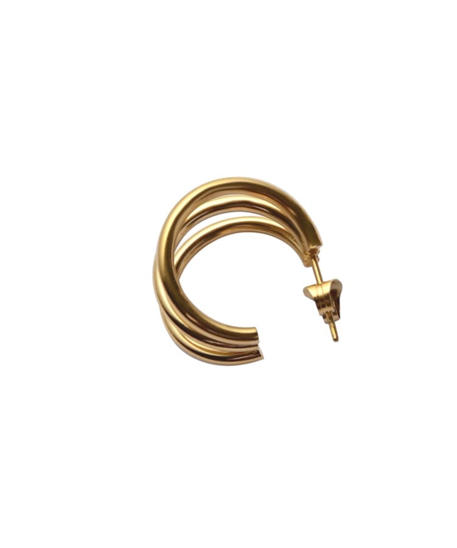 STYLE DELI「【金アレ対策】トリプルフープステンレスピアス」|ピアス|