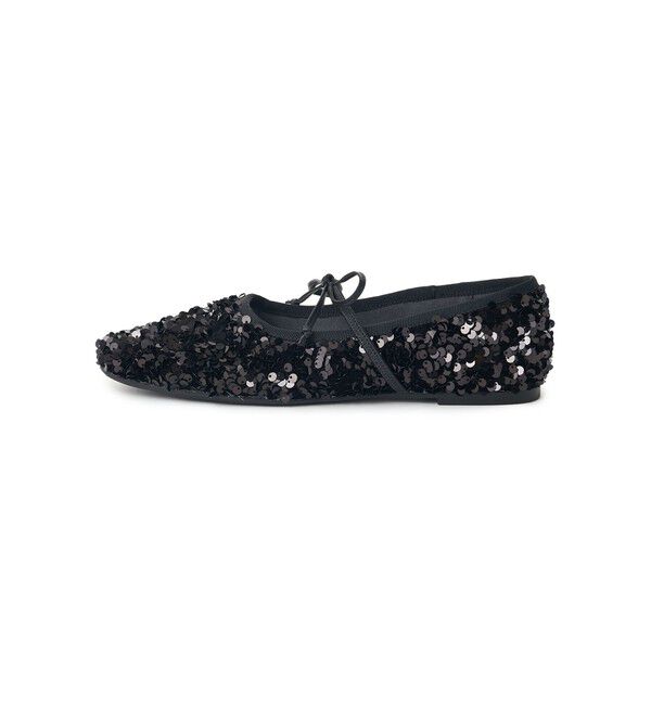 SY UNITED ARROWS「＜SY＞スパンコールバレエ フラット10●&uarr;」|バレエシューズ|