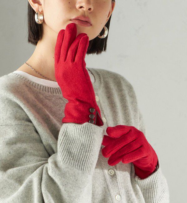 SHIPS for women「カシミヤ ミックス ジャージ グローブ」|手袋|