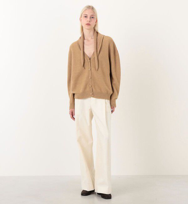 TOMORROWLAND BUYING WEAR「PLAN C L/S CARDIGAN スカーフコンビカーディガン」|ニット・セーター|