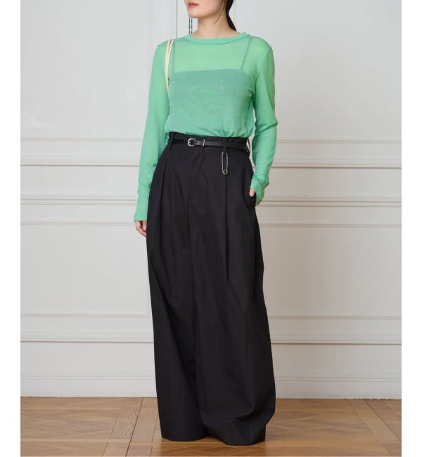IENA LA BOUCLE「TOURNON /トゥルノン COTTON GEORGETTE C/N プルオーバー 26SSCS033」|Tシャツ・カットソー|