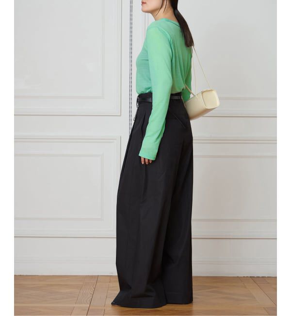 IENA LA BOUCLE「TOURNON /トゥルノン COTTON GEORGETTE C/N プルオーバー 26SSCS033」|Tシャツ・カットソー|