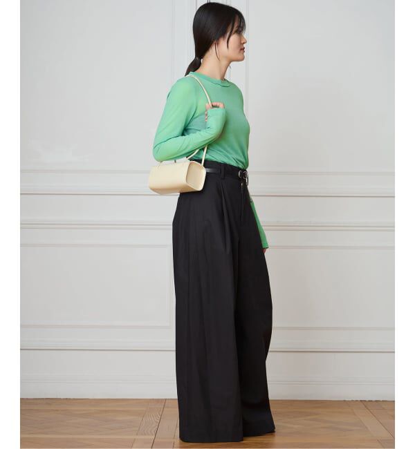 IENA LA BOUCLE「TOURNON /トゥルノン COTTON GEORGETTE C/N プルオーバー 26SSCS033」|Tシャツ・カットソー|