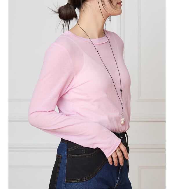 IENA LA BOUCLE「TOURNON /トゥルノン COTTON GEORGETTE C/N プルオーバー 26SSCS033」|Tシャツ・カットソー|