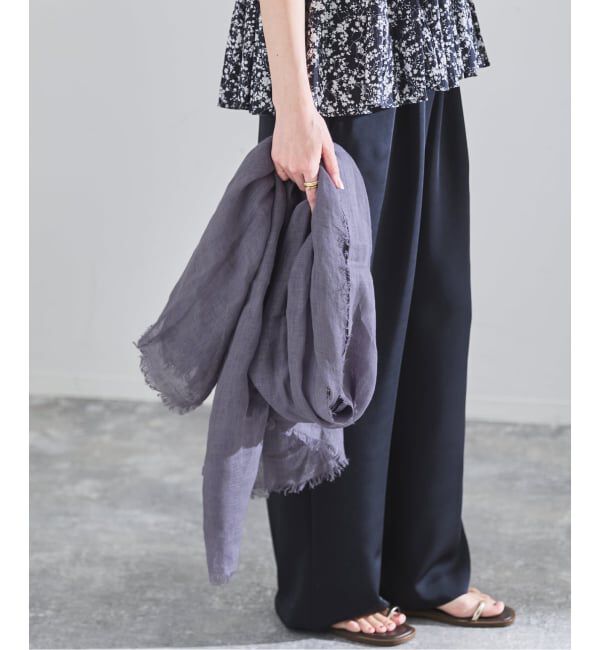 IENA「NIMNIMDUAI/ニムニムデュアイ PLAIN GAUZE STOLE ストール」|ストール|