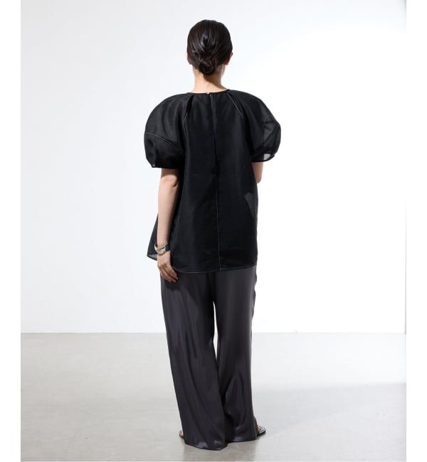 IENA「《一部店舗限定》袖ボリュームシアーブラウス」|シャツ・ブラウス|