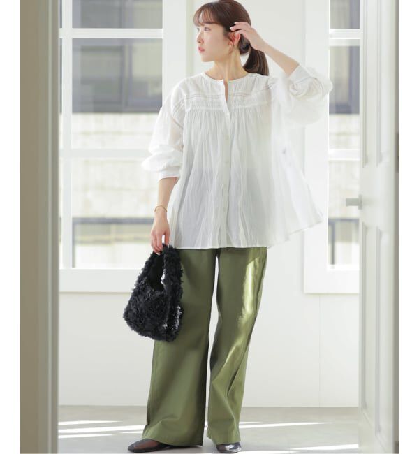 JOURNAL STANDARD relume「コットンボイルクリンクルピンタックブラウス」|シャツ・ブラウス|