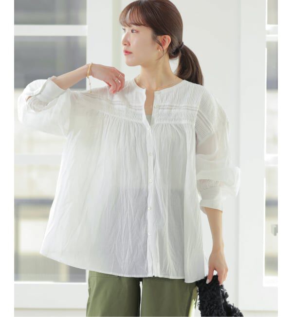 JOURNAL STANDARD relume「コットンボイルクリンクルピンタックブラウス」|シャツ・ブラウス|